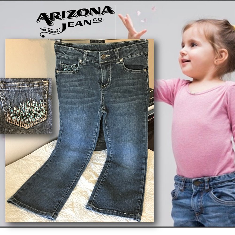 Girls ARIZONA JEANS COMPANY Sequin Jean |  Size 5T